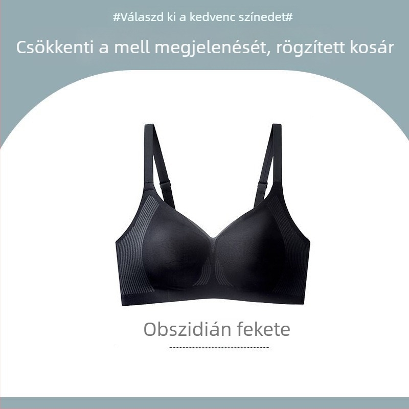 Varrat nélküli melltartó nagy keblekhez, összegyűjtő és tartó, vékony és kényelmes, szép háta