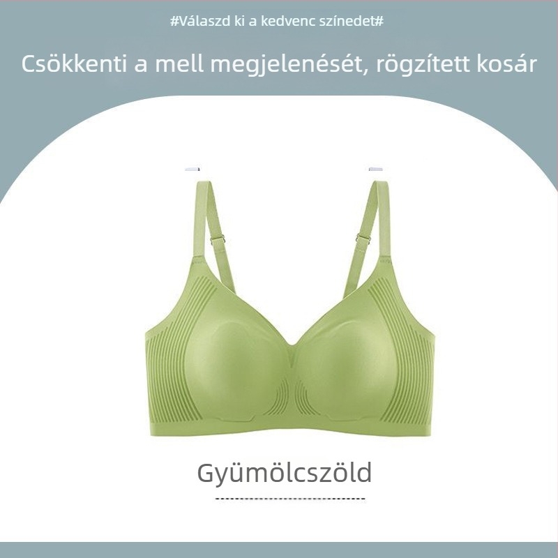 Varrat nélküli melltartó nagy keblekhez, összegyűjtő és tartó, vékony és kényelmes, szép háta