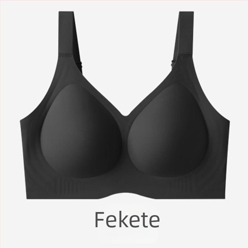 Nyári varrás nélküli melltartó nagy méretekhez, push-up, oldalsó támasz, vékony formázott kosár, rögzített dupla vállpántok