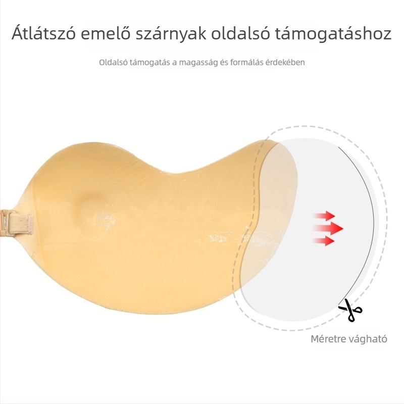 Szilikon melltapasz mango formával, ultra vékony, láthatatlan