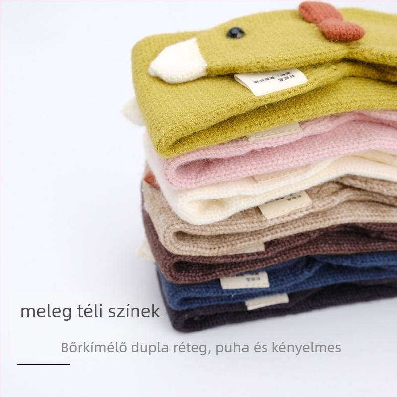 Uniszex sál, kevert anyag, téli szezon, japán-koreai aranyos stílus