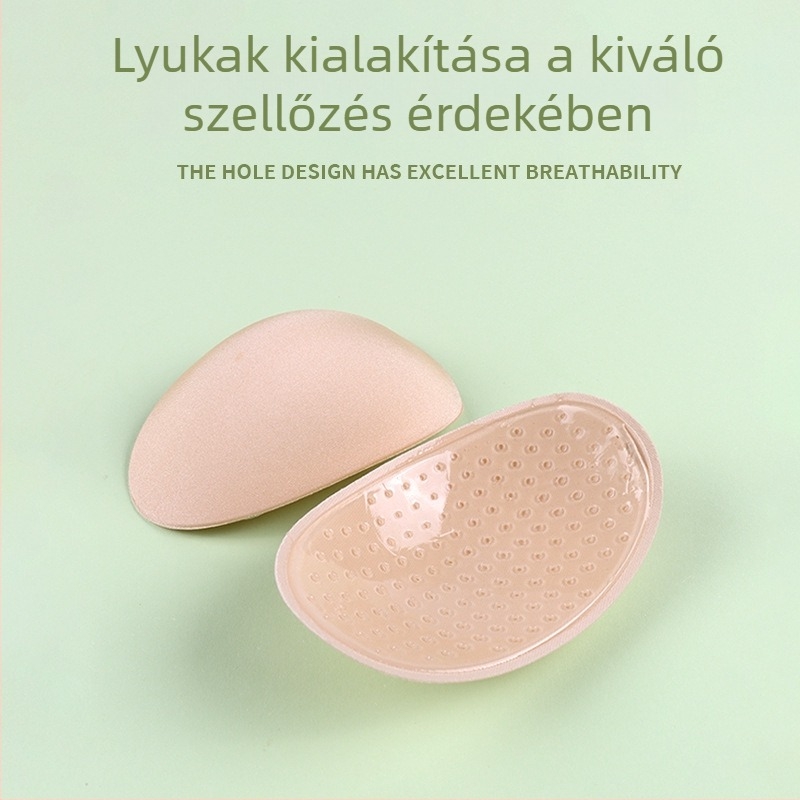 Átlátszó szilikon vállpárna – láthatatlan, öntapadó, csúszásmentes, derékszögű forma, keskeny vállakhoz, uniszex