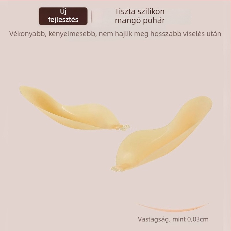 Szilikon melltapasz nőknek, ultra vékony, mangó formájú mellbimbóvédő, lélegző és láthatatlan