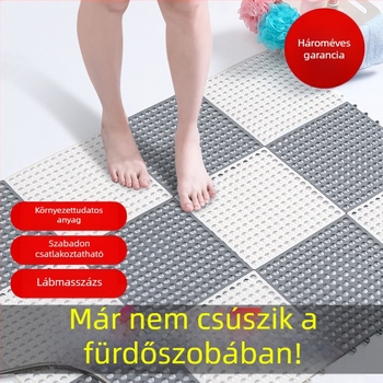 Műanyag összekapcsolható szőnyegek fürdőszobára és konyhába, méretre vágható, csúszásmentes, vízálló