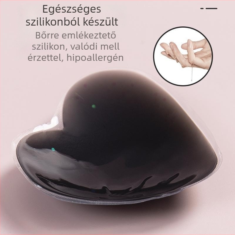 Szilikon mellbimbófedők szív alakú, vékony, egyszínű, szexi mellkas tapasz