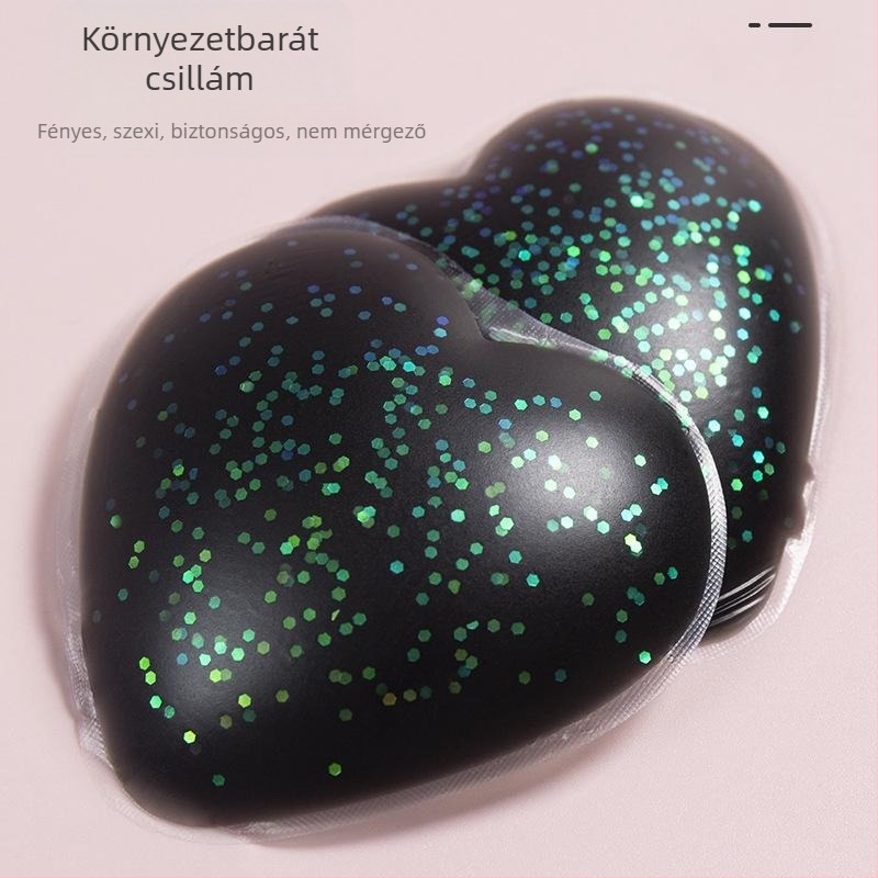 Szilikon mellbimbófedők szív alakú, vékony, egyszínű, szexi mellkas tapasz