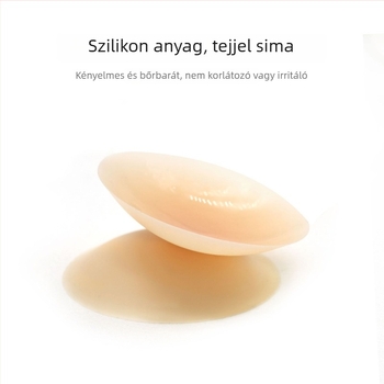 Szilikon öntapadós mellpatch egyszínű, vékony, láthatatlan, nyom nélkül, kerek forma, fényes