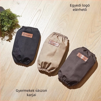Koreai stílusú vászon ujjvédők, szennyeződés elleni védelem, egyszínű mintázat, gyerekeknek és felnőtteknek