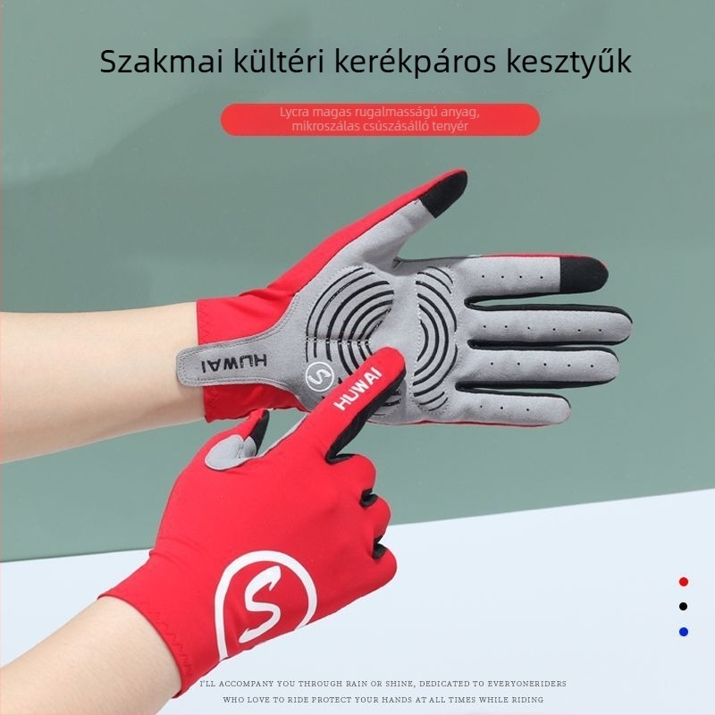 Kerékpáros kesztyűk férfiaknak, tavasz, melegen tart, Márka Unique, Anyag: Egyéb