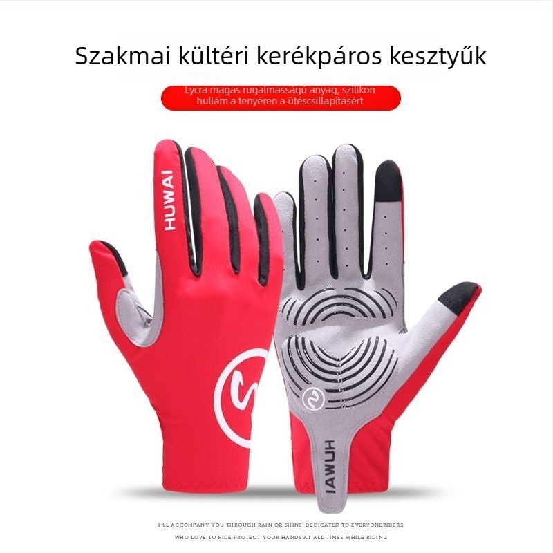 Kerékpáros kesztyűk férfiaknak, tavasz, melegen tart, Márka Unique, Anyag: Egyéb