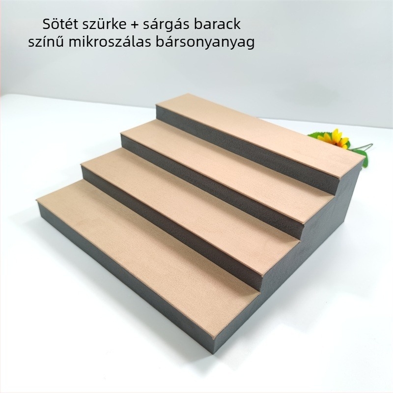 Ötszintes trapéz alakú kijelzőállvány karkötők és szemüvegek számára, fém konstrukció, 2024 tavaszán debütál