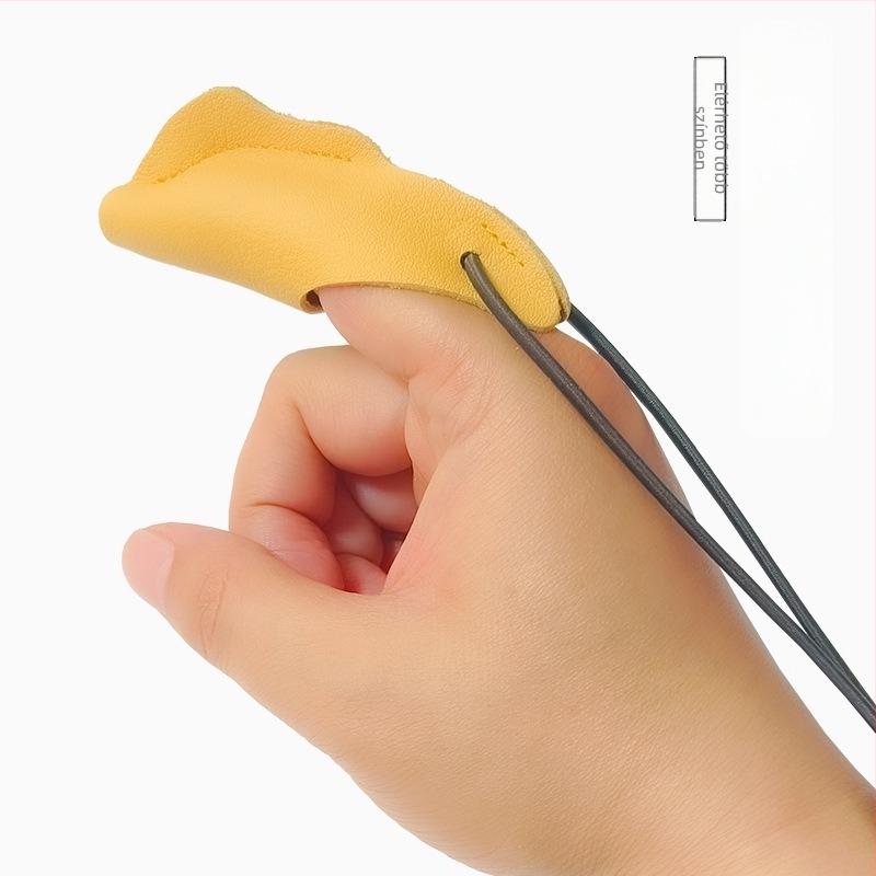 Valódi bőrből készült ujjtvédő kesztyű horgászathoz – csúszásmentes, félujjas kialakítás, monoszínű, uniszex felnőttek