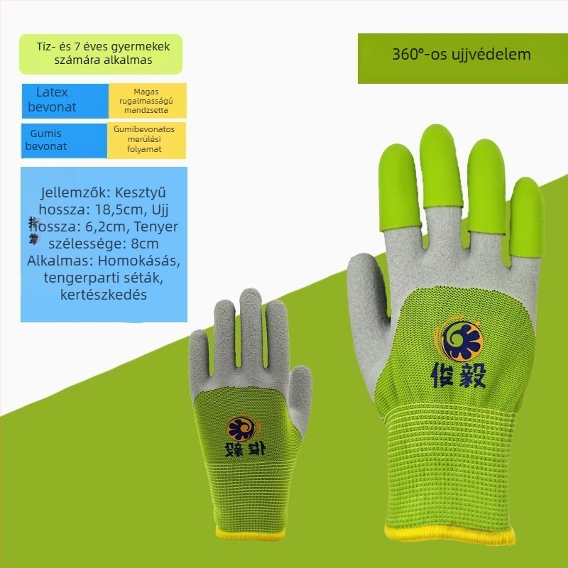 Antong gyermekvédő kesztyűk kertészkedéshez és szabadidős tevékenységekhez - lélegzőek, könnyűek, karcolásállóak