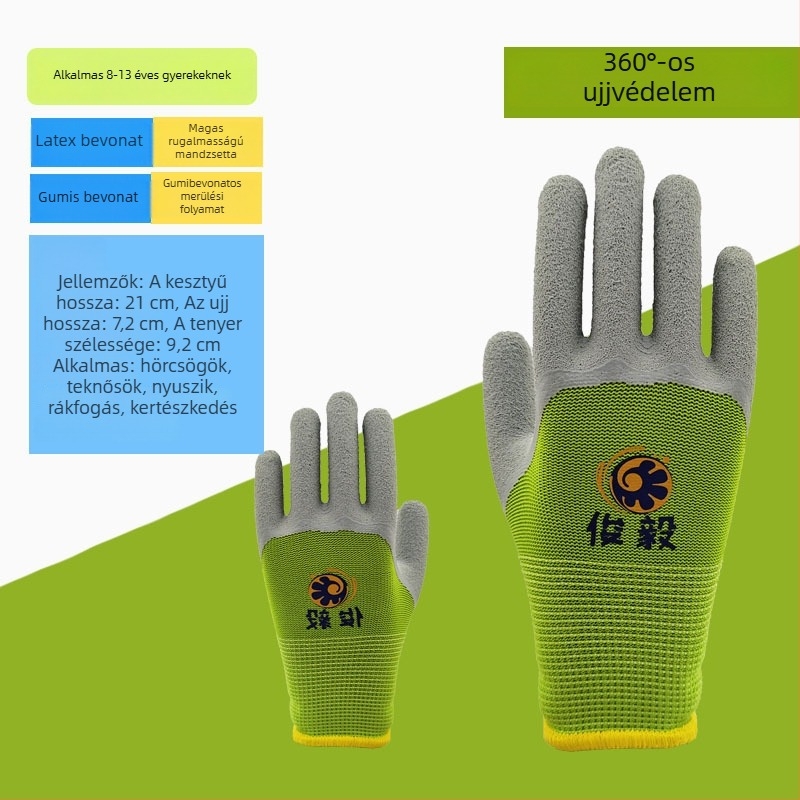 Antong gyermekvédő kesztyűk kertészkedéshez és szabadidős tevékenységekhez - lélegzőek, könnyűek, karcolásállóak