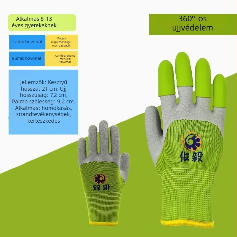 Antong gyermekvédő kesztyűk kertészkedéshez és szabadidős tevékenységekhez - lélegzőek, könnyűek, karcolásállóak