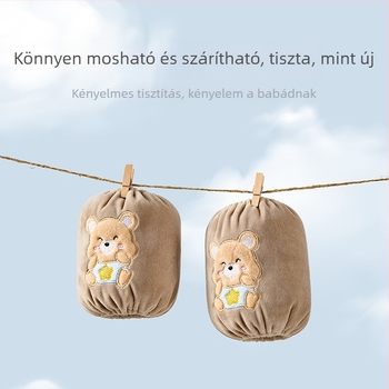 Gyerekeknek szánt karvédő ujjak cartoon mintával, foltálló poliészter, hímzett kivitel, őszre és télre