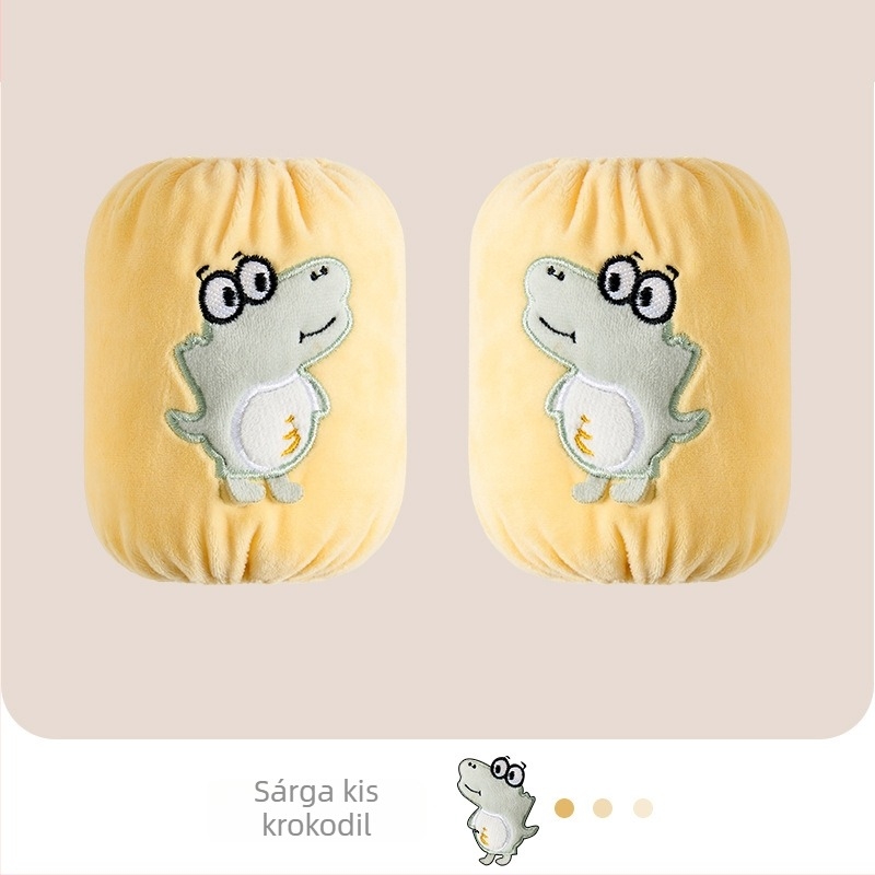 Gyerekeknek szánt karvédő ujjak cartoon mintával, foltálló poliészter, hímzett kivitel, őszre és télre