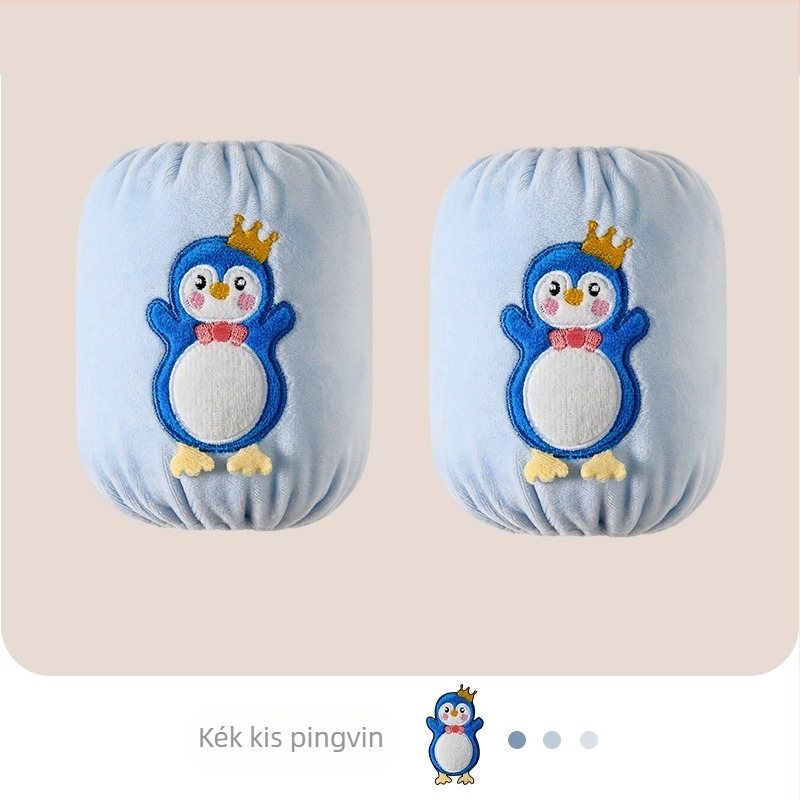 Gyerekeknek szánt karvédő ujjak cartoon mintával, foltálló poliészter, hímzett kivitel, őszre és télre