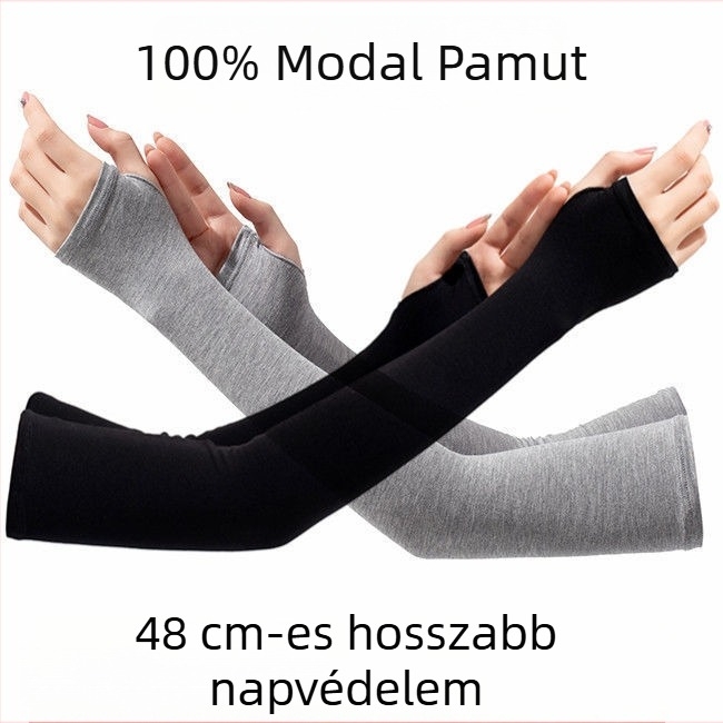 Napvédő karpántok, hosszú kivitelű, kerékpározáshoz, modal pamut