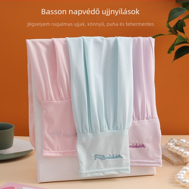 Női Ice Silk karhüvely nyárra: UV-védelem, lélegző, könnyű, laza szabású