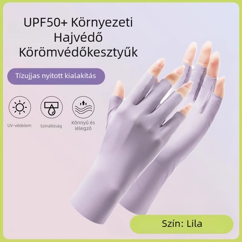 Félujjú manikűrkesztyű UV védelemmel, nejlon anyagból, fő anyag 51–60%, márka Nothing, 2023 tavasza