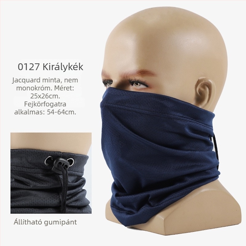 ioww Félarcmaszk nyakvédő kerékpárhoz — lélegző, UV-védelem, napvédő árnyék, szélvédő, univerzális méret