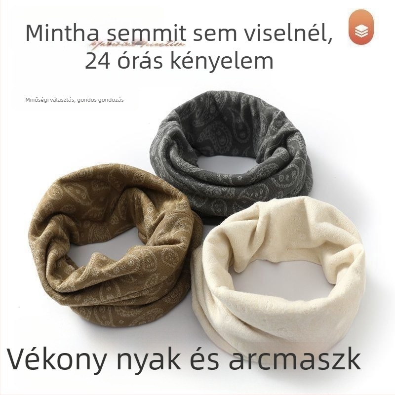 Nyári vékony pamut nyakvédő kerékpárhoz, szélvédő és napvédő funkcióval, férfiak és nők számára