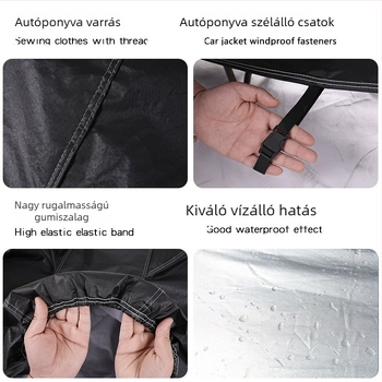 Elektromos járművek nap- és esővédő takaró, vastagított szélvédővédő