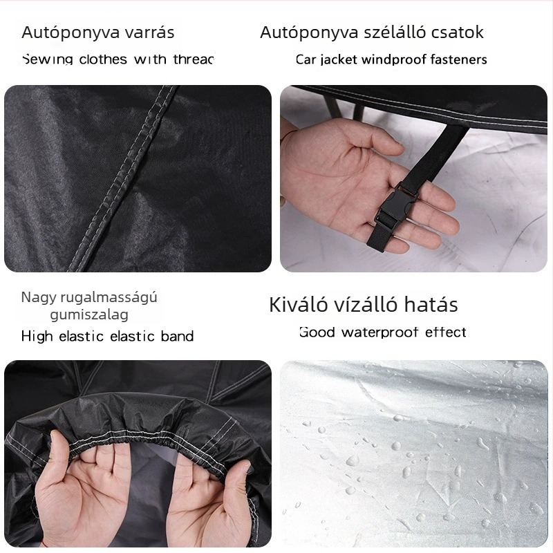 Elektromos járművek nap- és esővédő takaró, vastagított szélvédővédő