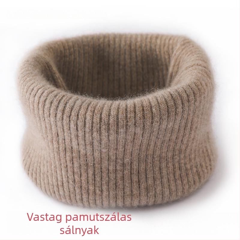 Kasmír nyakmelegítő, vastag őszi–téli sál, uniszex, hamis gallér stílus