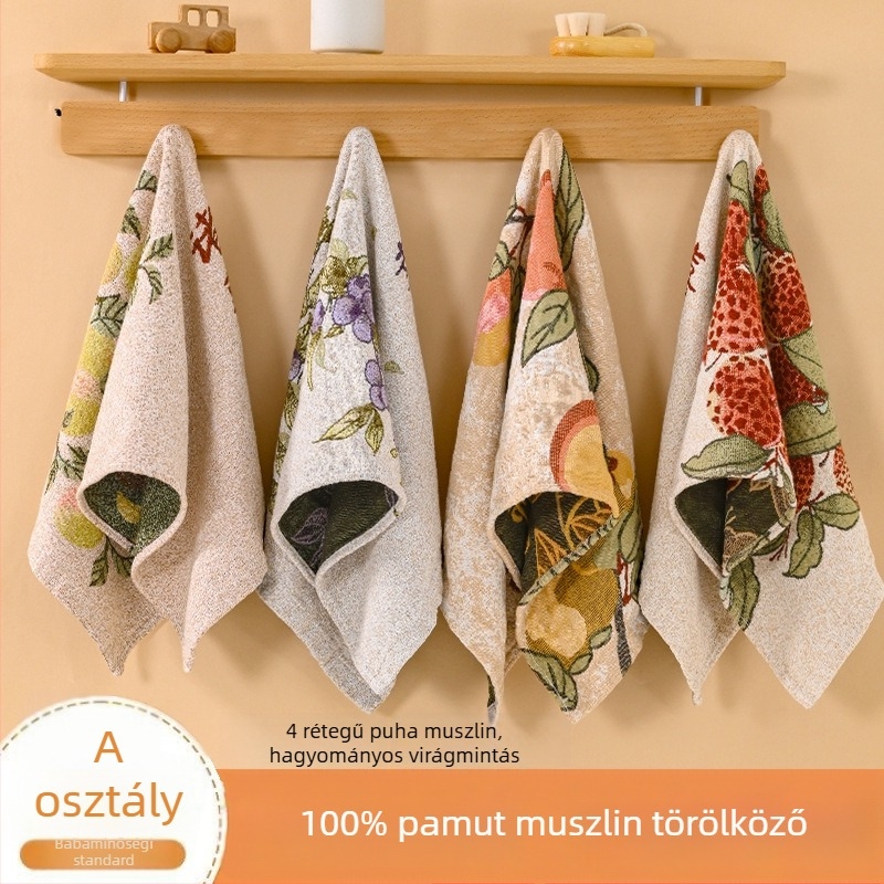 100% pamut géz törölköző arcbőr és test számára, nedvszívó, szöszmentes, felnőtteknek és gyerekeknek