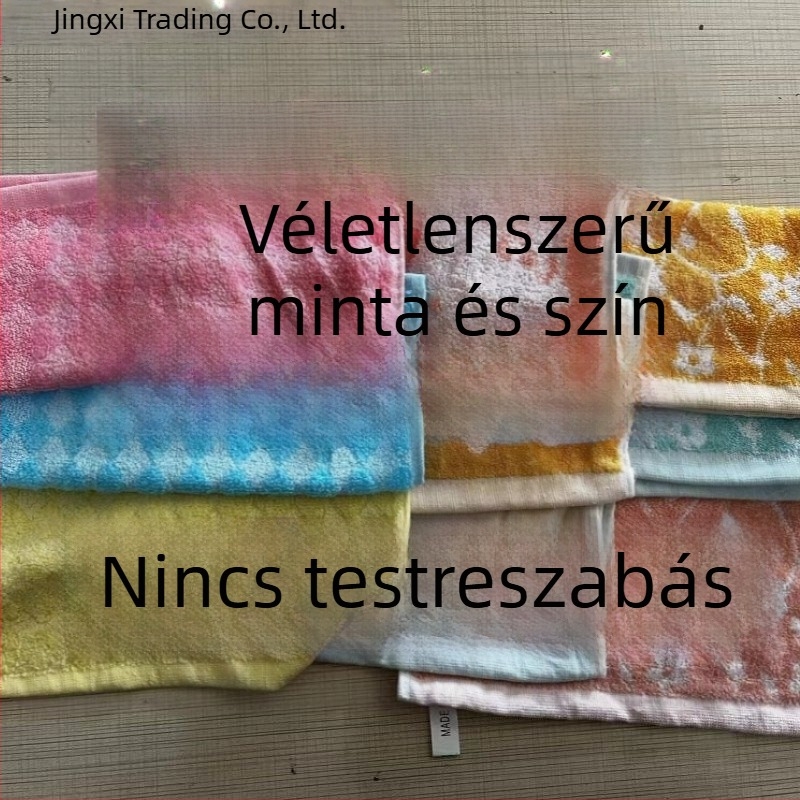 Akasztóval ellátott pamutszögletes törölköző, nedvszívó arc- és kéztörlő gyerekeknek és felnőtteknek, babáknak és óvodásoknak, otthoni használatra.