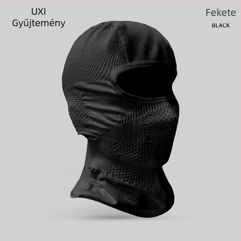 Síeléshez/vezetéshez alkalmas maszk, seamless fej- és nyakfedés, lélegző Nylon/Polyamide anyag, napvédelem, belső sisakbetét