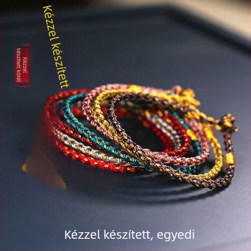 DIY szőtt kézi zsinór karkötő, anyag zsinór, antik stílus nőknek, kézzel készített, márka Huiruo Sunny