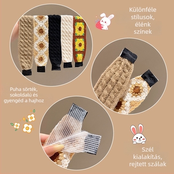 Hajpánt arctisztításhoz, nőies, szövött anyag, testreszabható