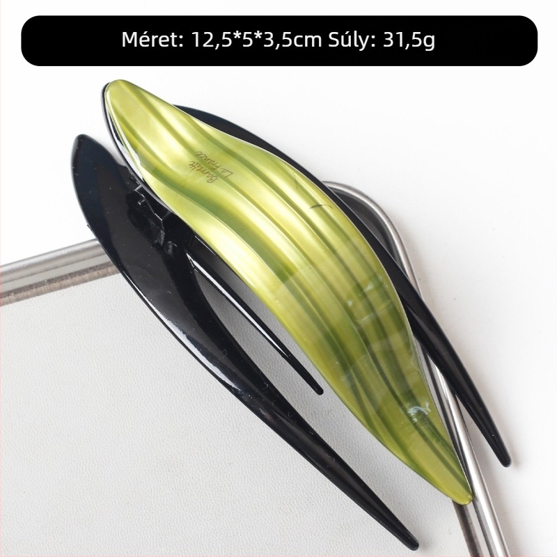Hajcsat acetátból, Swallowtail stílus, Shark Clip, kézzel készített, modell FJ-2861