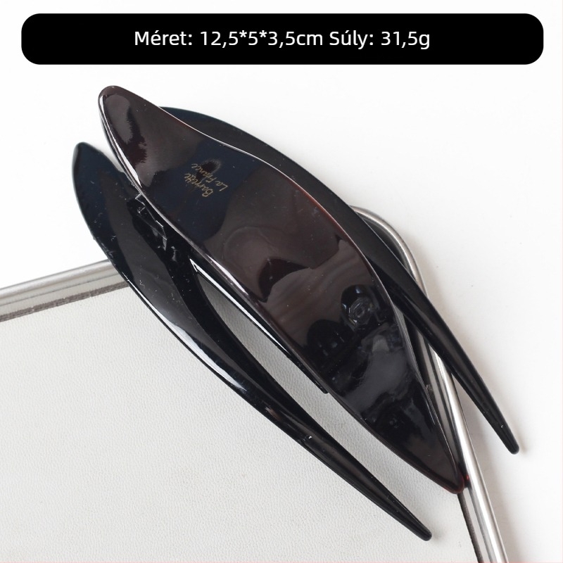 Hajcsat acetátból, Swallowtail stílus, Shark Clip, kézzel készített, modell FJ-2861