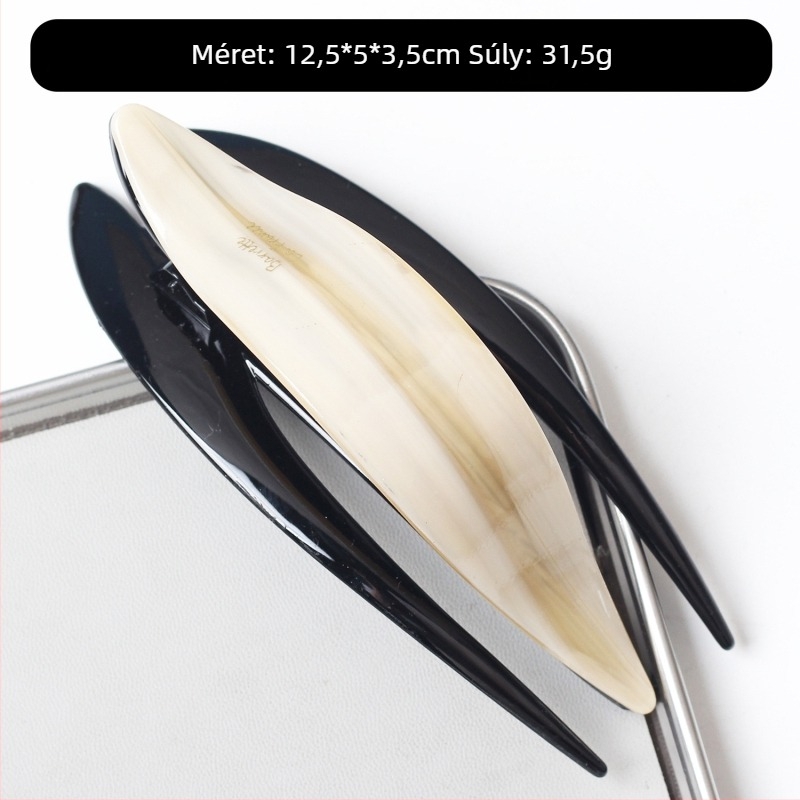 Hajcsat acetátból, Swallowtail stílus, Shark Clip, kézzel készített, modell FJ-2861