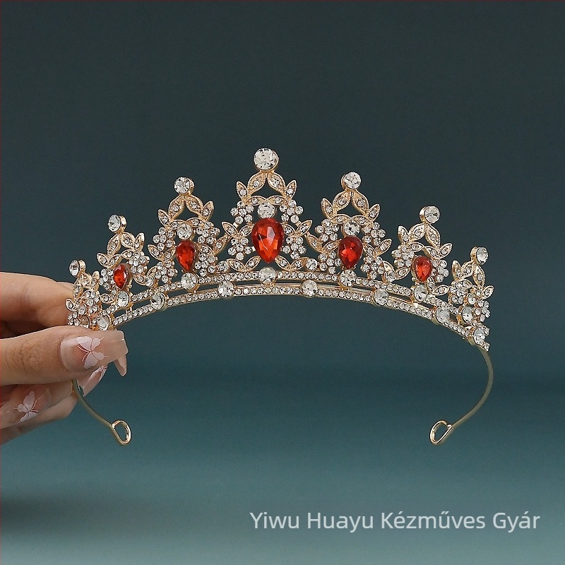 Gyerekeknek szóló fejkoszorú – hercegnő stílusú, ötvözet korona, alkalmas esküvőkre és születésnapokra