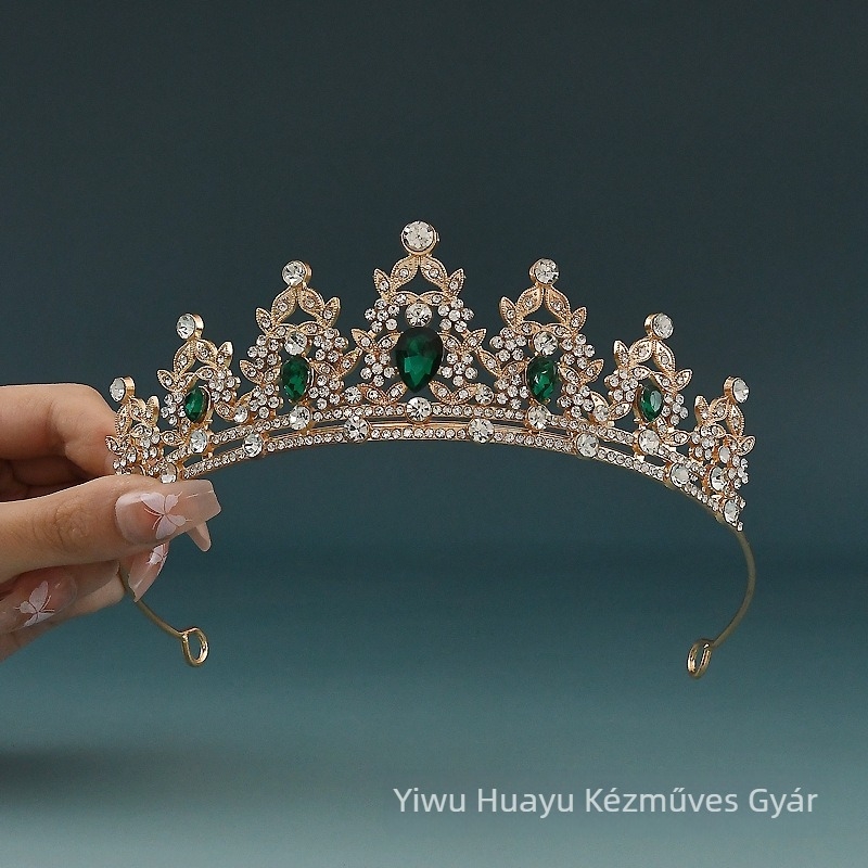 Gyerekeknek szóló fejkoszorú – hercegnő stílusú, ötvözet korona, alkalmas esküvőkre és születésnapokra