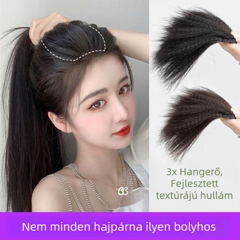 3X puha hajpárna nőknek, magas koronával, élethű gyökér párna, láthatatlan patch