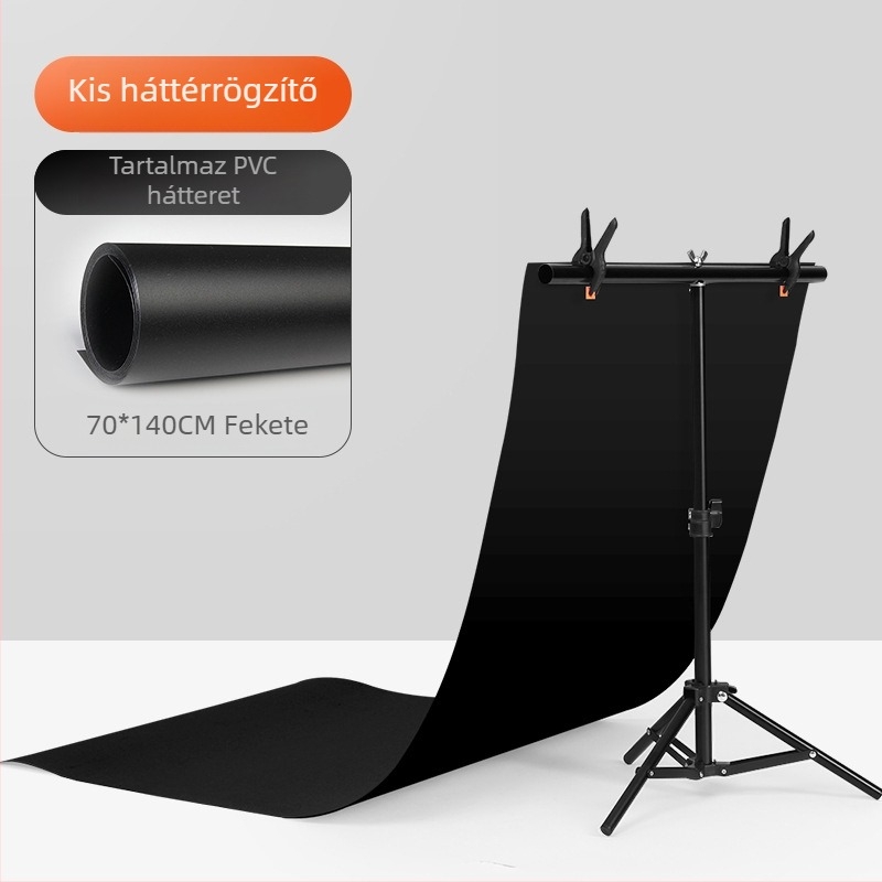 Háttértartó acél váz és PVC háttérrel termékfotózáshoz; súly 1,2 kg; márka Refutuna/ruifutu