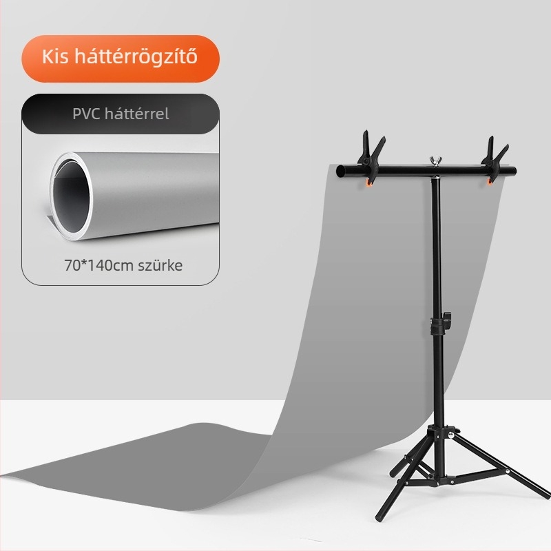 Háttértartó acél váz és PVC háttérrel termékfotózáshoz; súly 1,2 kg; márka Refutuna/ruifutu