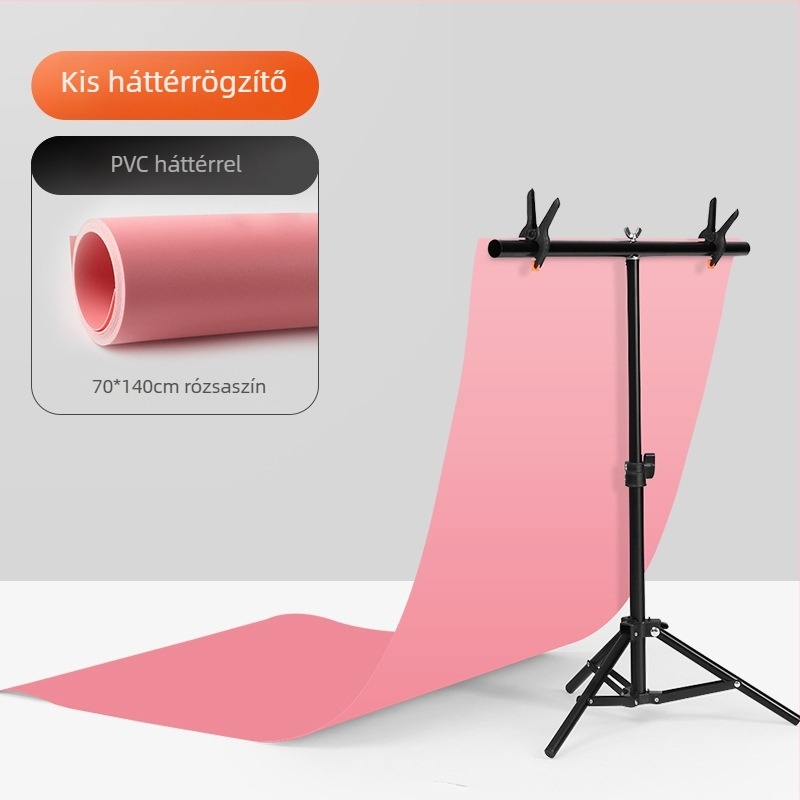 Háttértartó acél váz és PVC háttérrel termékfotózáshoz; súly 1,2 kg; márka Refutuna/ruifutu