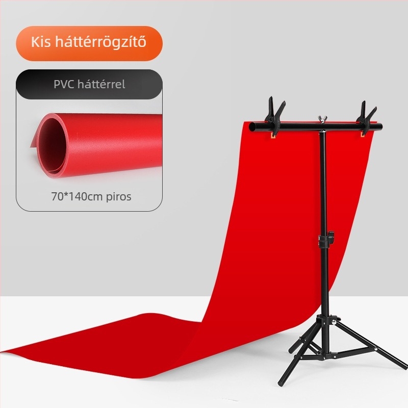 Háttértartó acél váz és PVC háttérrel termékfotózáshoz; súly 1,2 kg; márka Refutuna/ruifutu