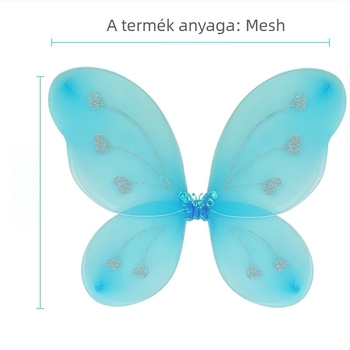 Angyalszárnyak jelmezhez, kézzel készített, anyag: nylon + vasdrót, márka Cute pet