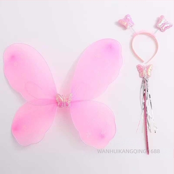 Gyermekeknek szóló Angyali Szárnyak – Pillangó-szárnyak előadásokhoz és hercegnő jelmezekhez (Kor: 0–3 év; Anyag: Egyéb; 3C: elektromos játék 14 év alatt)