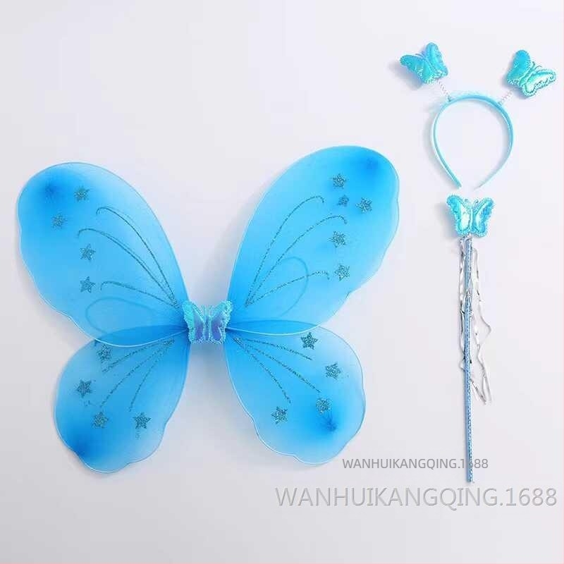 Gyermekeknek szóló Angyali Szárnyak – Pillangó-szárnyak előadásokhoz és hercegnő jelmezekhez (Kor: 0–3 év; Anyag: Egyéb; 3C: elektromos játék 14 év alatt)