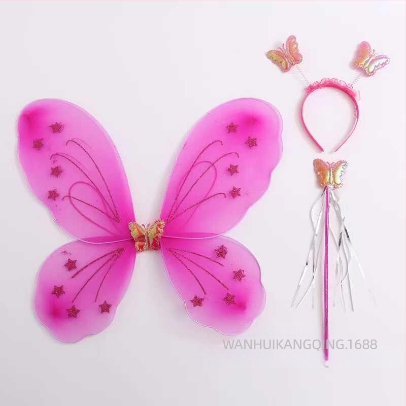 Gyermekeknek szóló Angyali Szárnyak – Pillangó-szárnyak előadásokhoz és hercegnő jelmezekhez (Kor: 0–3 év; Anyag: Egyéb; 3C: elektromos játék 14 év alatt)