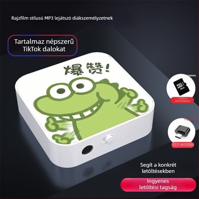 Bluetooth MP3-lejátszó diákoknak – hordozható eszköz zenehallgatásra és angol hallgatásra, középiskolásoknak